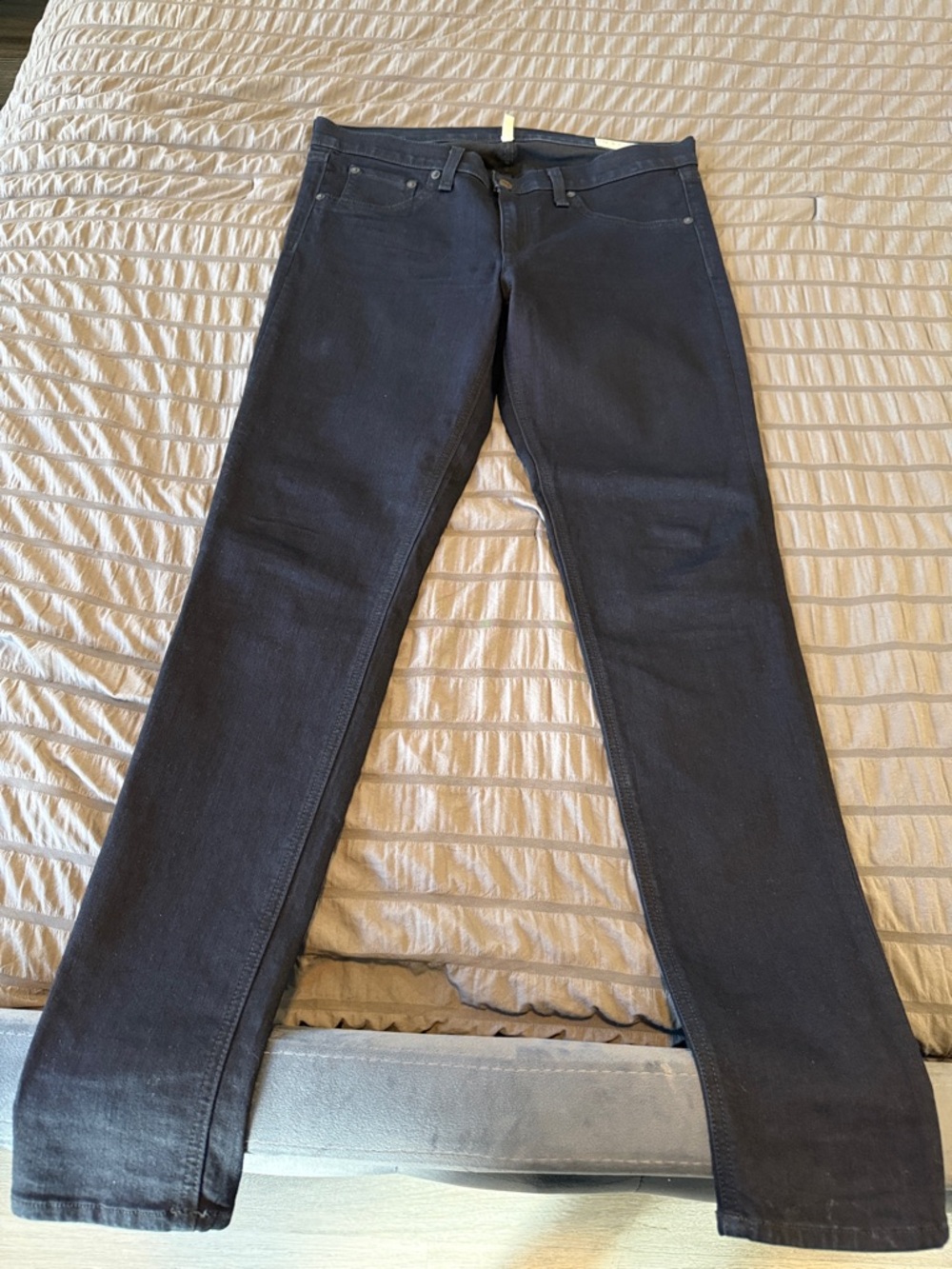 rag & bone Women's Black Slim Fit Jeans
